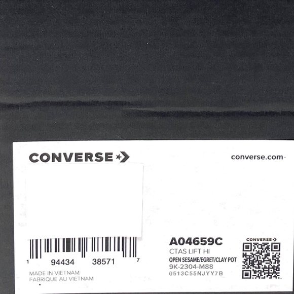 Converse Ctas Lift Hi Canvas Shoes Women Platform Sesame Skate Sneakers A04659C - Picture 9 of 10